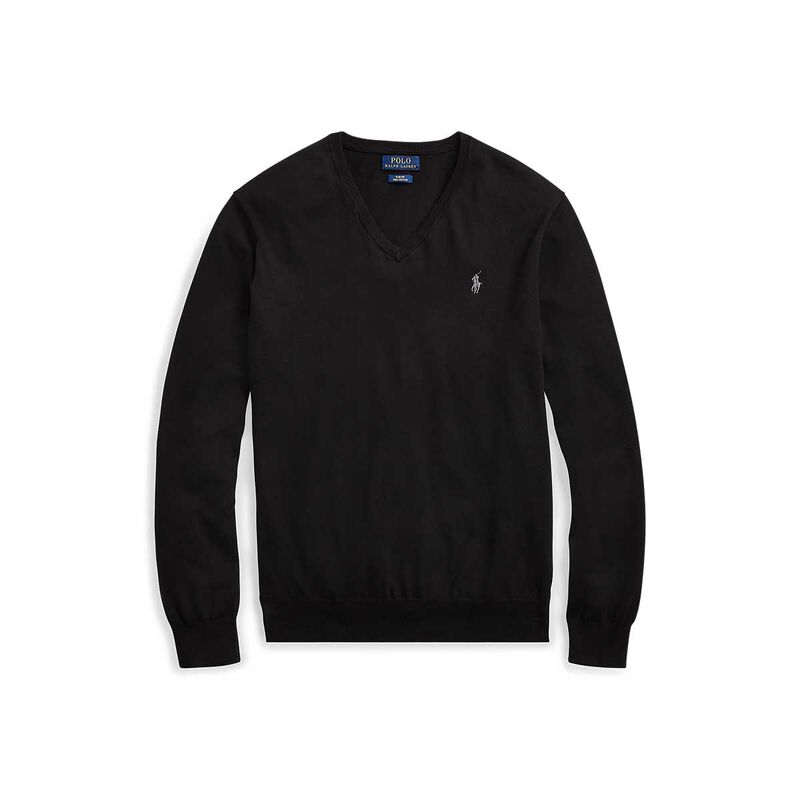 Polo Ralph Lauren Slim Fit Cotton V-Neck Sweater image number 2